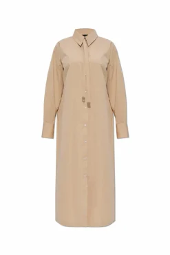 Fabiana Filippi beige Dress with a tie