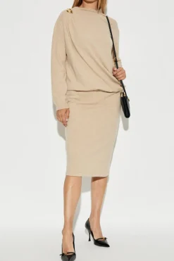 Fabiana Filippi beige Wool dress