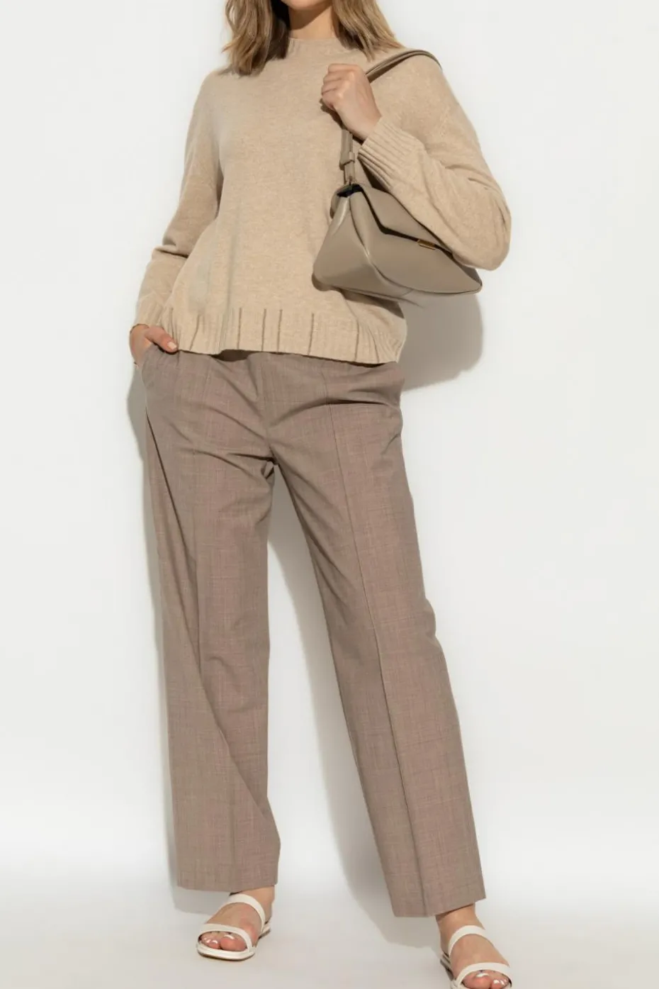 Fabiana Filippi beige Wool sweater