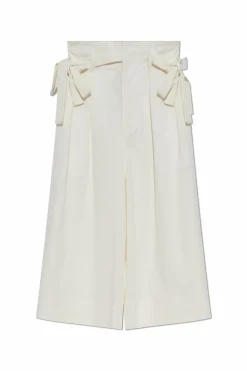 Fabiana Filippi cream Pleated pants