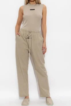 Fear Of God Essentials beige Cotton trousers