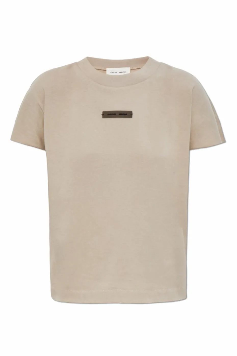 Fear Of God Essentials beige T-shirt with logo