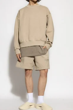Fear Of God Essentials beige Sweat shorts