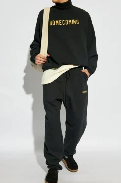 Fear Of God Essentials BLACK Printed sweatshirt