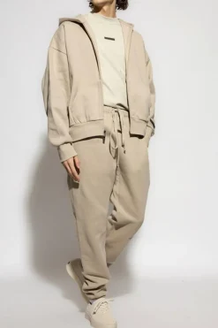 Fear Of God Essentials cream T-shirt with logo