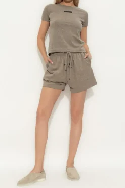 Fear Of God Essentials GREY T-shirt with logo