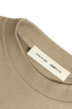 Fear Of God Essentials Kids beige T-shirt with logo