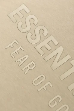 Fear Of God Essentials Kids beige T-shirt with logo