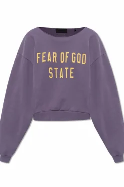 Fear Of God Essentials PURPLE Printed sweatshirt