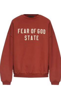 Fear Of God Essentials RED Sweatshirt with logo