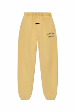 Fear Of God Essentials YELLOW Sweatpants with logo