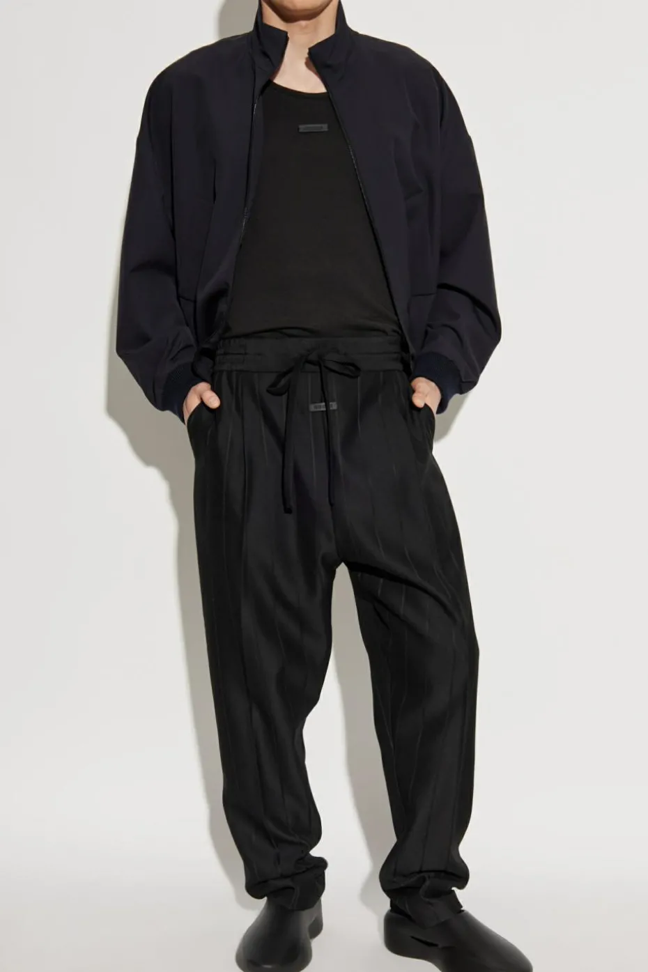 Fear Of God NAVY BLUE Jacket with stand-up collar
