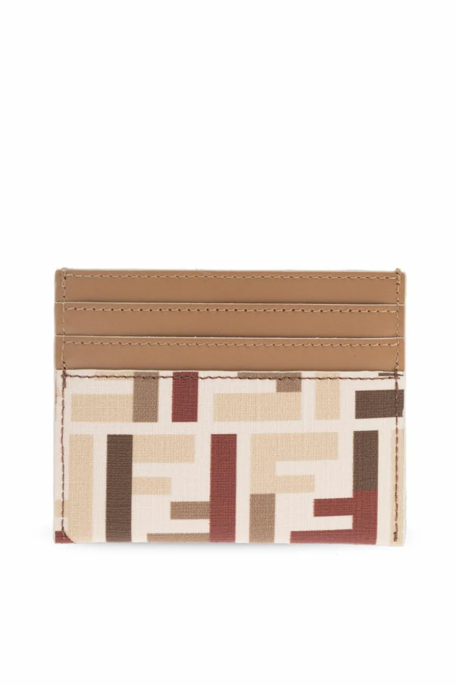 Fendi beige Card case with monogram