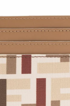 Fendi beige Card case with monogram