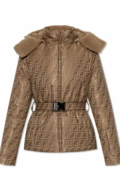Fendi beige Insulated ski jacket