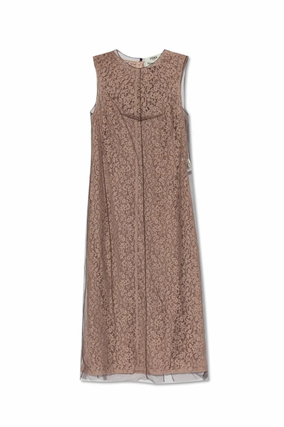 Fendi beige Lace dress