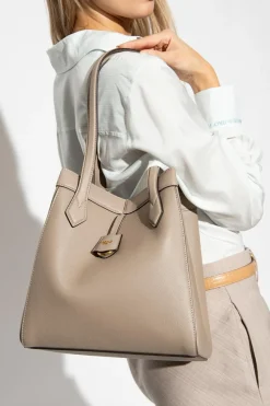 Fendi beige ‘Origami Medium’ shoulder bag