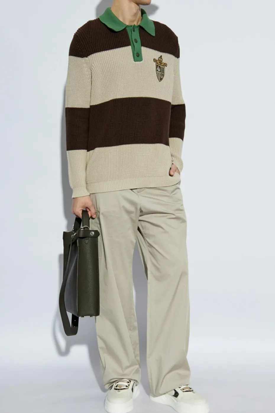 Fendi beige Polo sweater