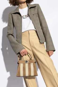 Fendi beige Shoulder Bag 'Peekaboo'