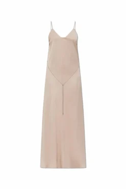 Fendi beige Silk dress with belt