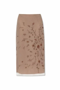 Fendi beige Skirt with decorative finish