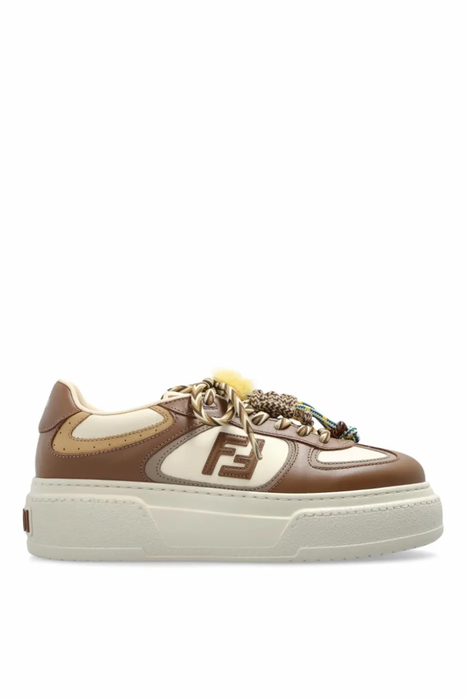 Fendi beige Sports shoes "Match" on a platform