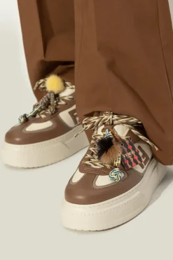 Fendi beige Sports shoes "Match" on a platform