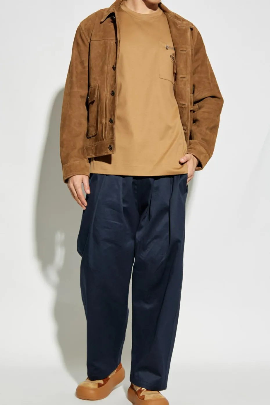Fendi beige T-shirt with pocket