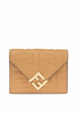 Fendi beige Wallet with logo