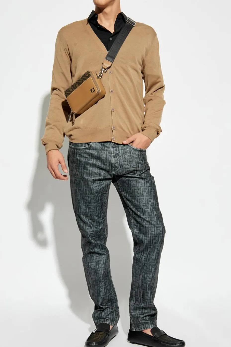 Fendi beige Wool Cardigan