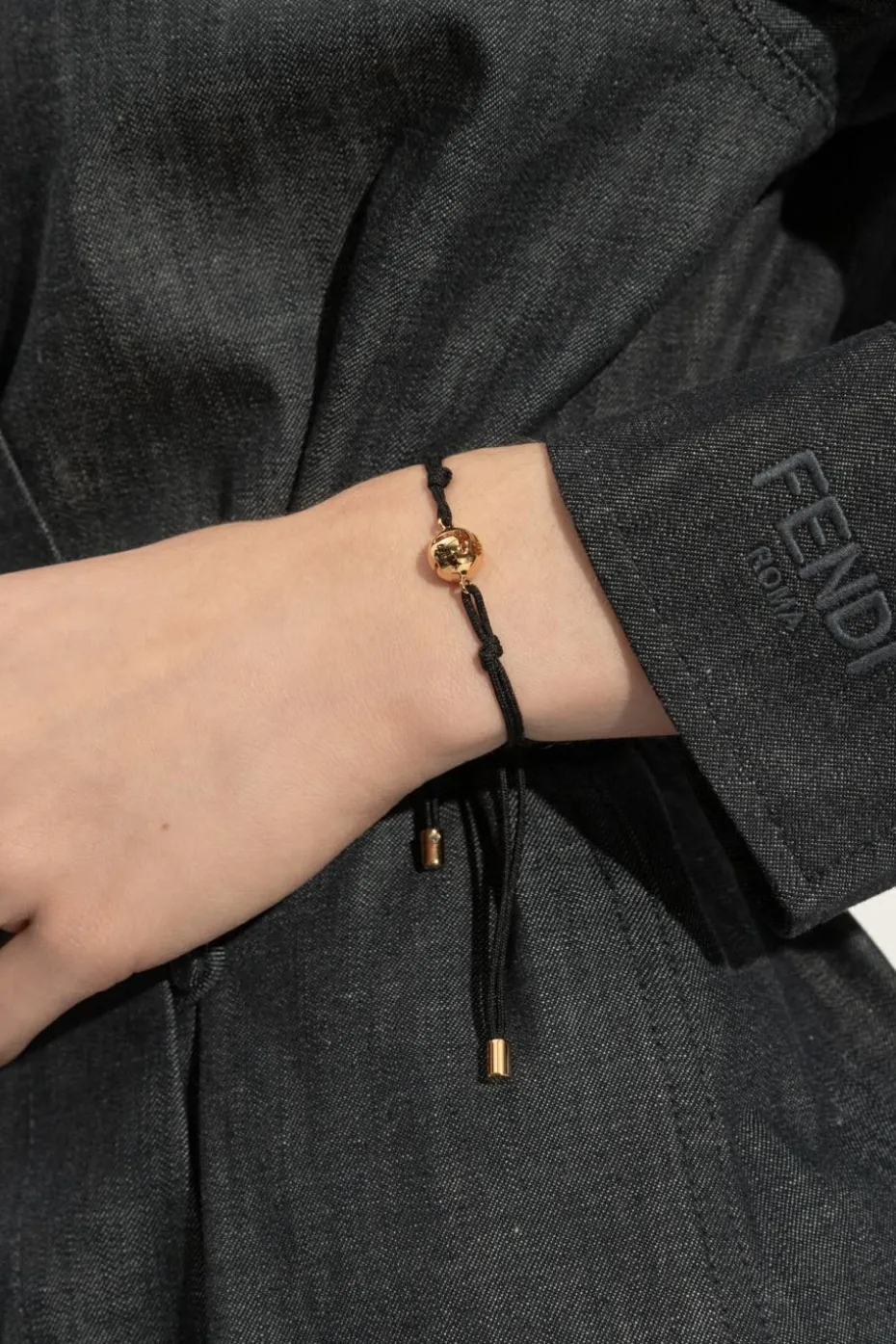 Fendi BLACK Bracelet "Sphera"