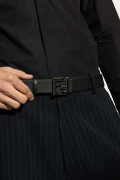 Fendi BLACK Double-sided belt