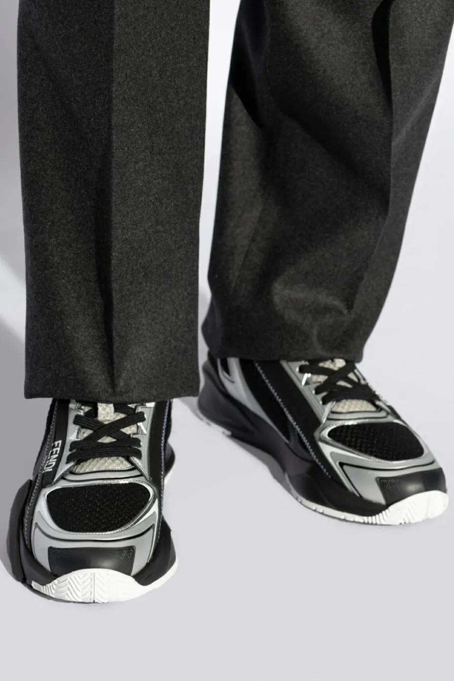 Fendi BLACK Flow sneakers