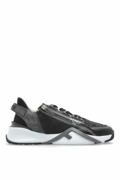 Fendi BLACK "Flow" sports shoes