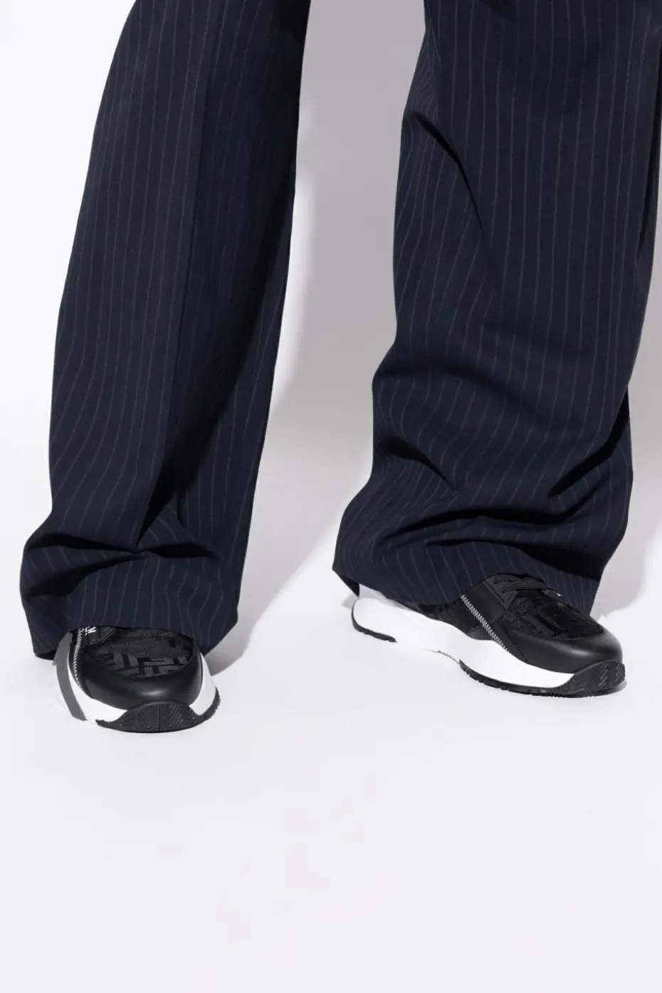 Fendi BLACK "Flow" sports shoes