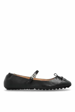Fendi BLACK Leather ballerinas