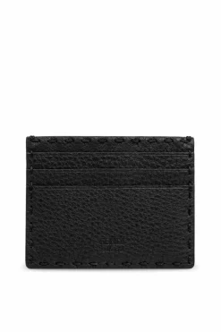 Fendi BLACK Leather card holder