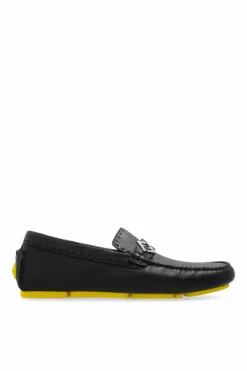 Fendi BLACK Leather Loafers