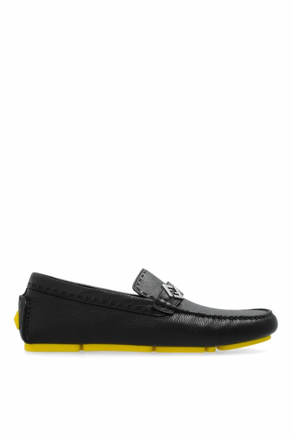 Fendi BLACK Leather Loafers