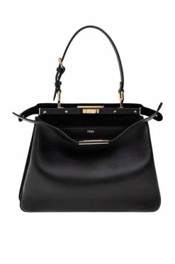 Fendi BLACK Shoulder bag Peekaboo Soft Medium