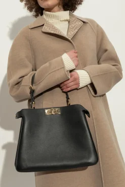 Fendi BLACK Shoulder bag Peekaboo Soft Medium