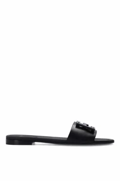 Fendi BLACK Slides with logo