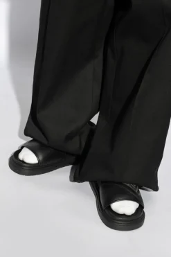 Fendi BLACK Slippers with logo