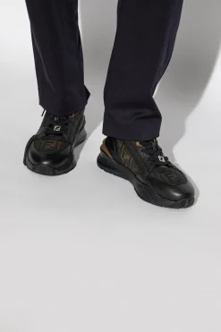 Fendi BLACK Sneakers with logo