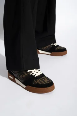 Fendi BLACK Sneakers with logo