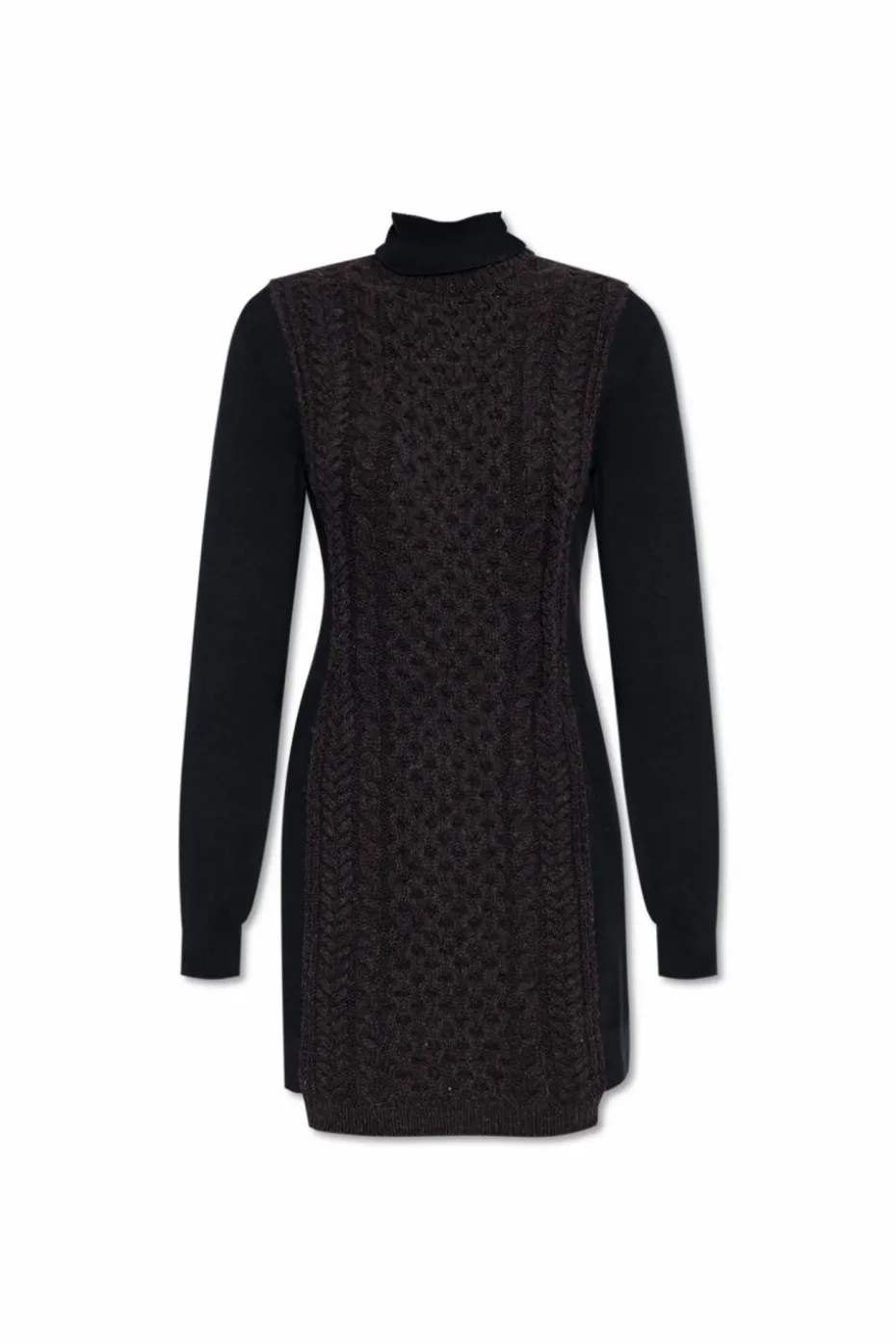 Fendi BLACK Wool turtleneck dress
