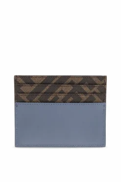 Fendi BLUE Card holder with logo