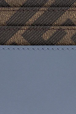 Fendi BLUE Card holder with logo