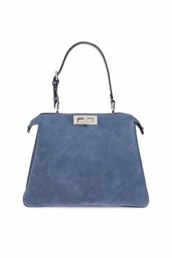 Fendi BLUE Handbag "Peekaboo Medium"