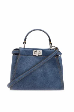 Fendi BLUE Handbag "Peekaboo Mini"